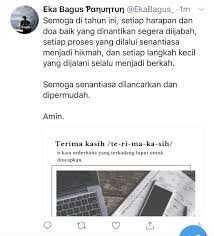 Mengucapkan terimakasih ke orang terdekat tapi 'aku' tetep terlibat pada performa temen dekatmu. Terima Kasih Kata Kata Indah Kutipan Twitter Kutipan