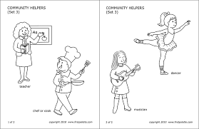 Community Helpers People S Jobs Free Printable Templates Coloring Pages Firstpalette Com Community Helpers Preschool Puzzles Kids Learning Activities