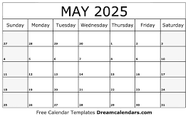 May 2025 Calendar Event