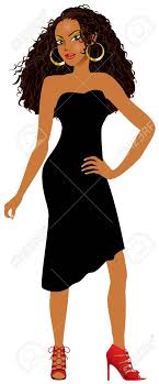 Maybe you would like to learn more about one of these? Vector Illustration Of Mixed Woman With Black Dress And Red Heels Royalty Free Cliparts Vectors And Stock Illustration Image 79746848