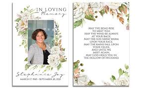 How to choose a funeral memorial card? How To Create Print Funeral Prayer Cards Urns Online