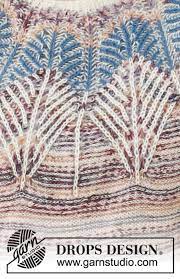 Египетский узор спицами | egyptian knitting pattern. Egyptian Feathers Drops 201 30 Free Knitting Patterns By Drops Design