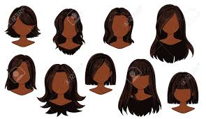 A lot of different styles and crops are in trend with curly hairstyles which here are some examples of best 30 sophisticated curly hairstyles for short hair. Beautiful Hairstyle Woman Modern Fashion For Assortment Brown Royalty Free Cliparts Vectors And Stock Illustration Image 124853534