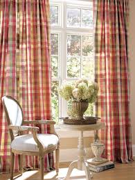 Moire Plaid Rod Pocket Curtains French Country Living Room Country Living Room Country Living Room Furniture