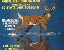 Sports Afield Fine Art Print October 1961 Deer Cover Art Sportsman Gift Adirondack Wall Art Rustic 1960s Cabin Antique Books Vintage Ads Sportsman Gift