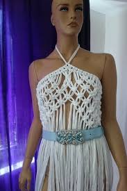 Maybe you would like to learn more about one of these? 13 Bohemian Macrame Clothing Ideas Macrame Macrame Clothes Macrame Dress