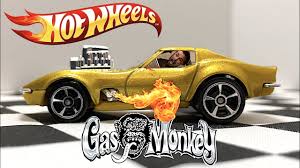 Hot wheels monster jam gas monkey vehicle monster wheels are ready for mega tough terrain. Hot Wheels 68 Corvette Gas Monkey Garage Unboxing And Review Youtube
