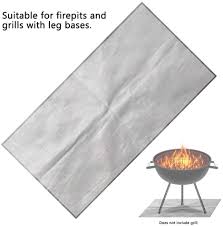 The temperature of the fire pit can be around 1200˚f, so there should be a mat to prevent any damage to the deck. Calidaka Fire Pit Mat Deck Fireproof Cloth Mat Fire Pit Pad Grill Mat Deck Protector Under Grill Mat Square Fire Pit Mat For Deck Fireproof Protect Your Deck Patio Lawn Campsite Grill Pads Floor Mats Outdoor Cooking Tools