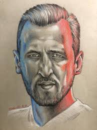 Harry Kane Original Pencil Drawing. A4 Fan-art. England Captain Football
