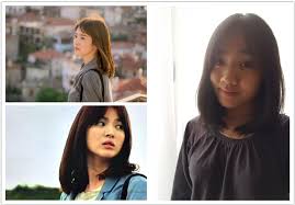 Song hye kyo spotted rocking a fresh new hairstyle image source: Emmz Song Hye Kyo Inspired Haircut From Descendants Of The Sun