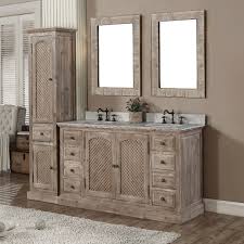 Modern farmhouse style is all about creating a warm, welcoming space that feels updated and contemporary without appearing too overly trendy. Laurel Foundry Modern Farmhouse Clemmie Double Bathroom Vanity Set With Linen Tower Wayfair