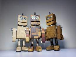 Stewbot Wood Toys Diy Robot Wooden Puppet