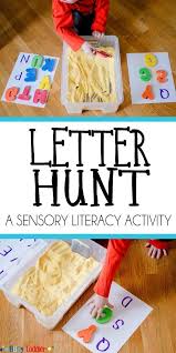 Letter Hunt For Early Literacy Busy Toddler Literacy Activities Toddler Activities Learning The Alphabet