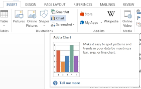 using tables and charts in microsoft word