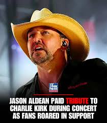 Jason Aldean and his wife, Brittany, paid tribute to Charlie Kirk with a  cover of Luke Bryan's 'Drink a Beer.'