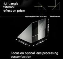 Prisme de détection à angle droit, détection de téléphone portable,  réflexion totale, revêtement biseauté, prisme de colle de ceinture  personnalisé - ...