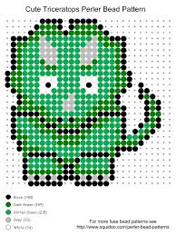 Seem to be in style right now and perler bead art is able to pull off some of the coolest retro perler bead patterns. Cute Triceratops Perler Bead Pattern A Photo On Flickriver