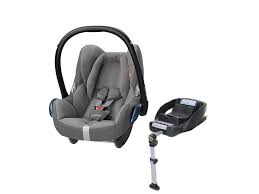 Maxi Cosi Cabriofix Group 0 Plus Car Seat In Concrete Grey With Easyfix Isofix Base Car Seats Baby Car Seats Maxi Cosi
