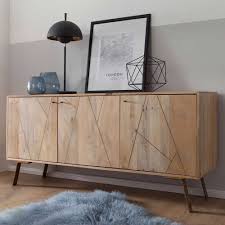 Landhaus Sideboard Paryta Aus Mangobaum Massivholz Und Metall 160 Cm Breit Kommode Design Sideboard Kommode Holz