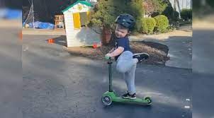 Problems with siblings as this little boy pushes his sister aside.click here to subscribe and keep up with all the latest videos: This 2 Year Old S Sassy Moves On His Scooter Will Make Your Day