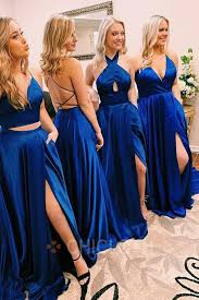 A Chicloth Royal Blue Bridesmaid Dress Elegant Prom Dresses Royal Blue Bridesmaid Dresses Royal Blue Bridesmaids Blue Bridesmaid Dresses Short