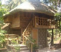 This Is 2 Storey Modern Design Of Nipa Hut Philippines For More Bahay Kubo Design You Just Procee Bahay Kubo Design Bamboo House Design Filipino Architecture