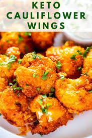 Keto Cauliflower Wings Air Fryer Or Oven Gluten Free Recipe Keto Cauliflower Cauliflower Wings Recipes