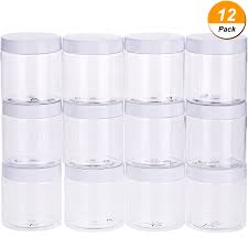 Ball wide mouth canning or mason jar, includes both lids and bands (rings) 12 lids and 12 bands or 1 dozen. Buy Chuangchou Empty Clear Plastic Slime Storage Favor Jars Wide Mouth Plastic Containers With White Lids 12 Pack For Beauty Products Diy Slime Making Or Others 8 Oz In Cheap Price On Alibaba Com
