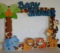 Safari Decoracion Baby Shower Baby Shower Frame Safari Baby Shower Boy