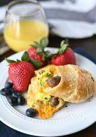 Breakfast Crescent Roll Ups Recipe Are Filled With Sausage And Tender Cheesy Sc Pillsbury Crescent Roll Recipes Crescent Breakfast Delicious Breakfast Recipes