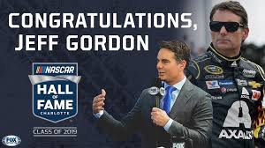 Jeff gordon is headed to the hall of fame. Fox Nascar On Twitter Nascar Hall Of Famer Jeff Gordon 24ever Nascarhall