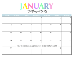 Make a 2019, 2020, 2021 calendar. Free Printable 2020 Calendar So Beautiful Colorful Free Printable Calendar Monthly Free Printable Calendar Monthly Calendar Printable