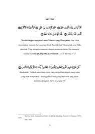 Dimana motto dan persembahan ini akan ditulis pada lembar depan bagian skripsi yang sama pentingnya dengan lembar kata pengantar. Contoh Motto Dan Persembahan Pada Skripsi Kumpulan Berbagai Skripsi