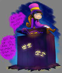 Julian S Sketchblog Im Making A New Au And All It Is Is Instead Of The A Hat In Time Art A Hat In Time Hat In Time