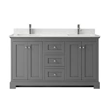 A perfect choice for the modern bathroom, this vanity feels at home in multiple design settings. Ryla 60 Double Bathroom Vanity Dark Gray Beautiful Bathroom Furniture For Every Home Wyndham Collection
