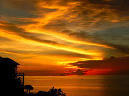Sunset Over Jomtien Pattaya Thailand