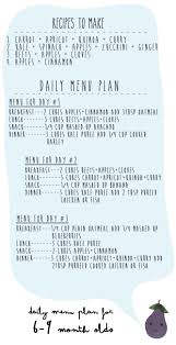 Meal Plan Archives Baby Foode