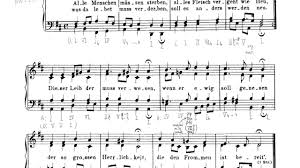 Bach Chorale Bwv 262 Harmonic Analysis Alle Menschen Müssen Sterben