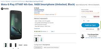 Steps to unlock bootloader on motorola moto g4 play xt1607. Deal Get Moto G4 Play For Just 99 Goandroid