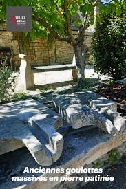 Anciennes Goulottes Massives En Pierre Patinee Alain Bidal Materiaux Anciens En Provence Cascade Piscine Materiaux Anciens Goulotte