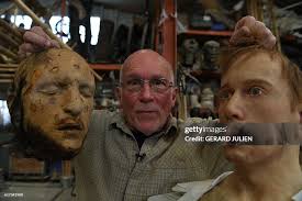 British special effects make up artist Colin Arthur poses with some... News  Photo