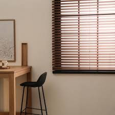 There's something really comforting about a dark wood. 2 Signature Cordless Faux Wood Blinds Woodtone Factory Direct Blinds