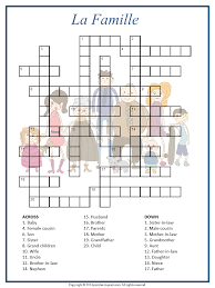 These examples may contain rude words based on your search. French Words For Family Members Crossword Puzzle Learn French French Worksheets French Words