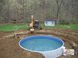 Above ground pool and tiki bar. Above Ground Oval Pool Deck Designs Marcuscable Com