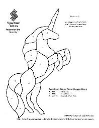 Free Stained Glass Pattern 2050 Unicorn Stained Glass Patterns Stained Glass Patterns Free Faux Stained Glass
