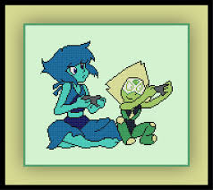 All of my patterns are free to use. Free Lapis And Peridot Cross Stitch Pattern Steven Universe And Review Cross Stitch Quest