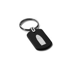 Lustrous bypass shank embraces the gems, giving the distinctive design. Keychains Bullet Gold Key Ring