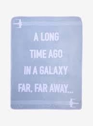 A Long Time Ago In A Galaxy Far Far Away Font Color Star Wars Tonal Throw Blanket Star Wars Long Time Ago