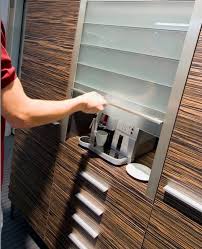 Discover The Fresh Look And Increased Functionality Of Rehau Tambour Door Systems Visit Our Website Appliance Garage Kitchen Counter Decor Kitchen Renovation
