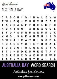 Australia Day Word Finder Australia Day January Activities Day